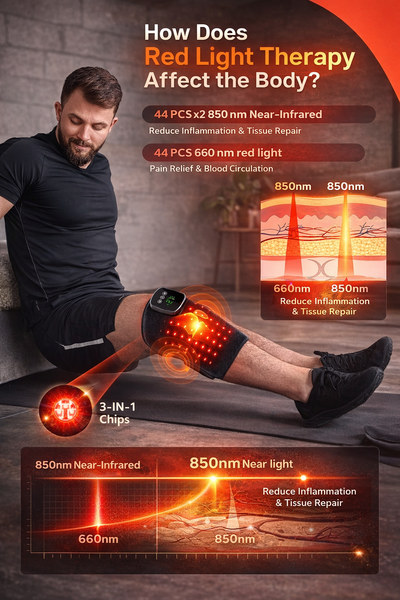 Therapeutic Knee Support with Light Therapy